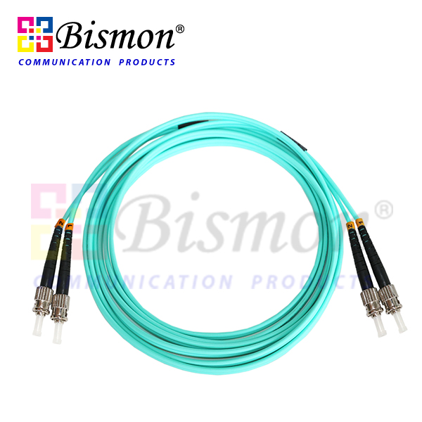 ST-ST-Patch-Cord-Fiber-optic-Duplex-Multi-Mode-50-125um-10GB-OM3-2-3-5-10-Meters